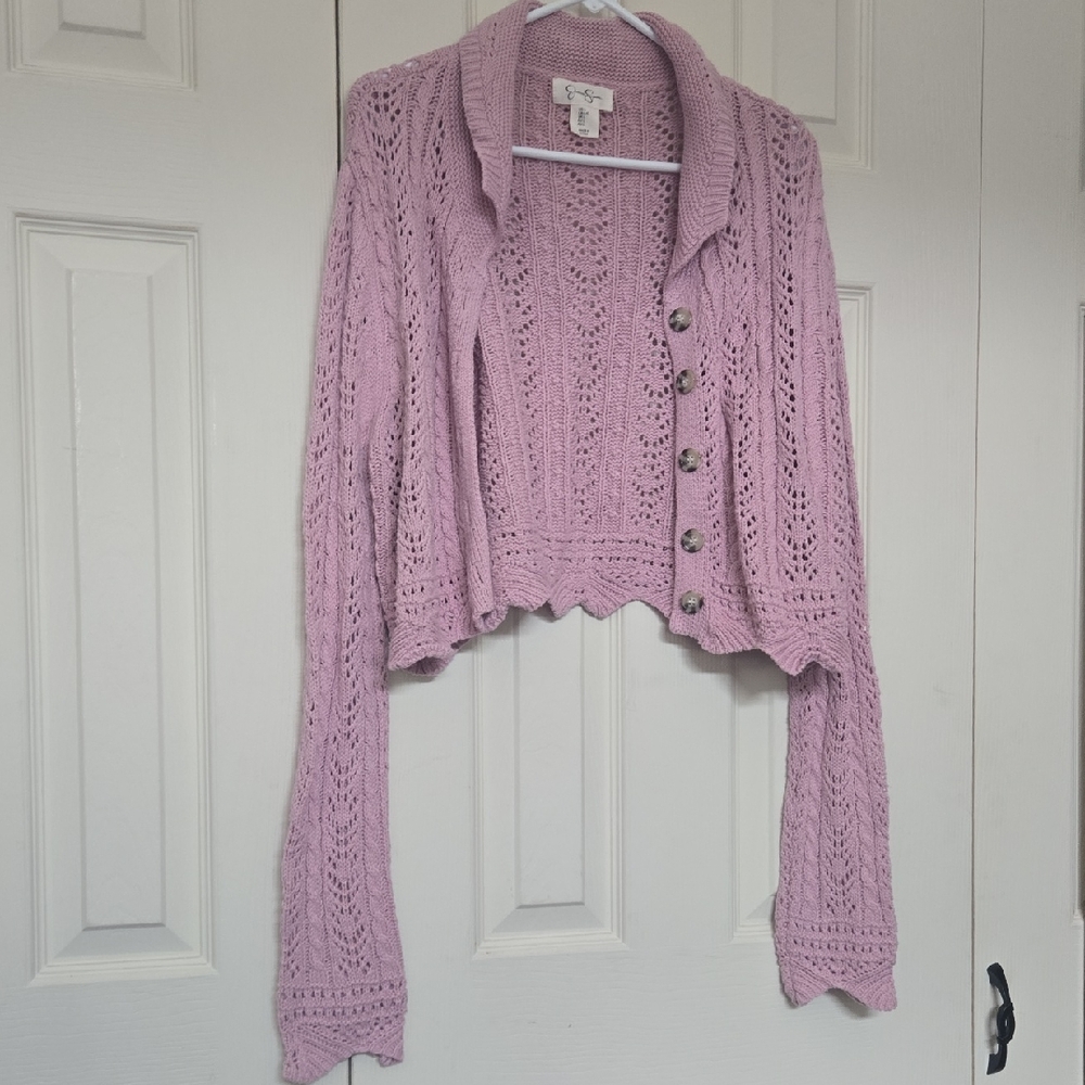 Jessica Simpson Lavender Knit Cardigan